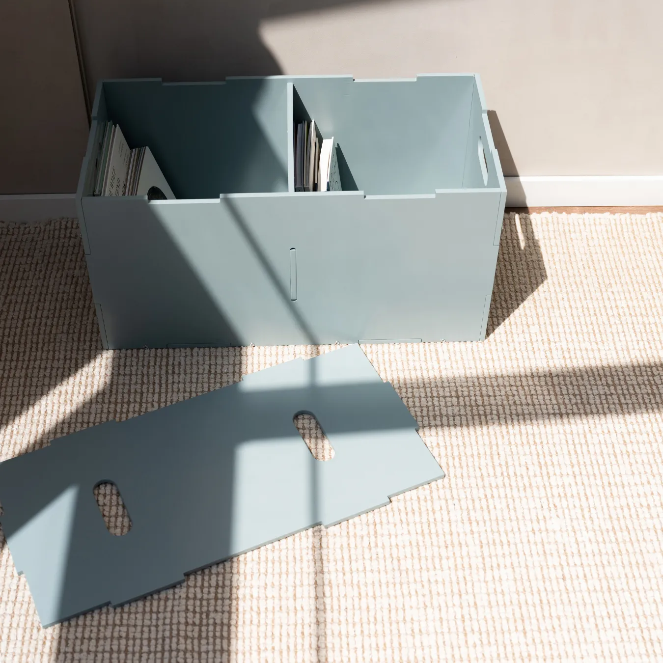Cube Long storage box, Olive green Nofred