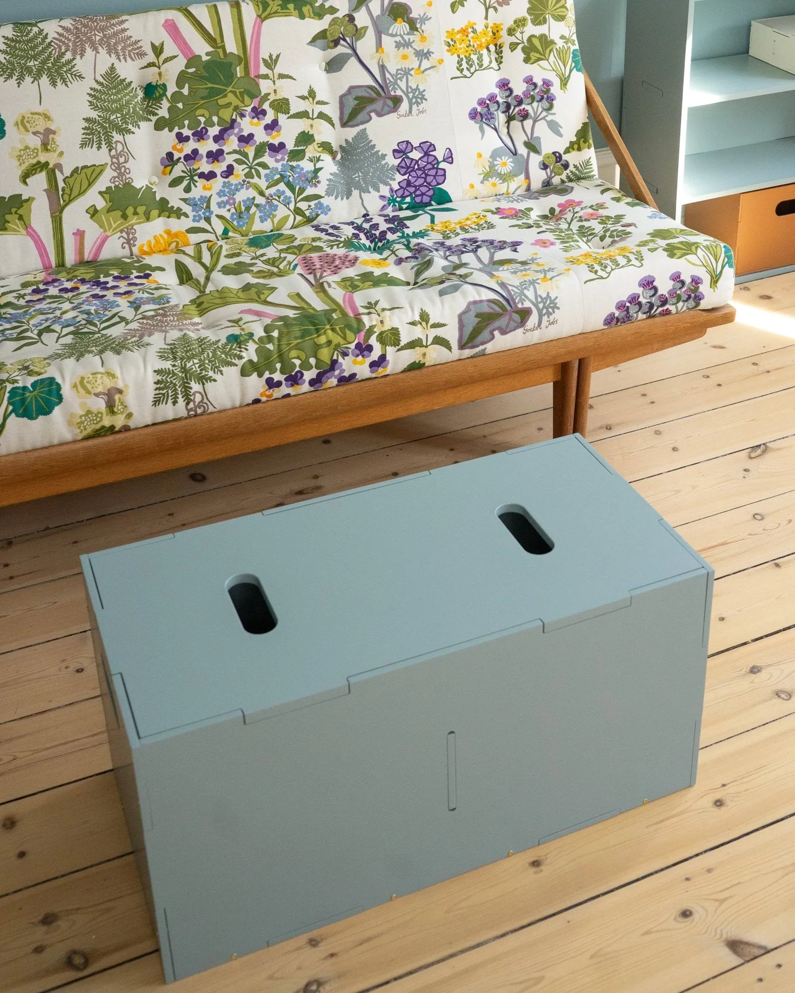 Cube Long storage box, Olive green Nofred