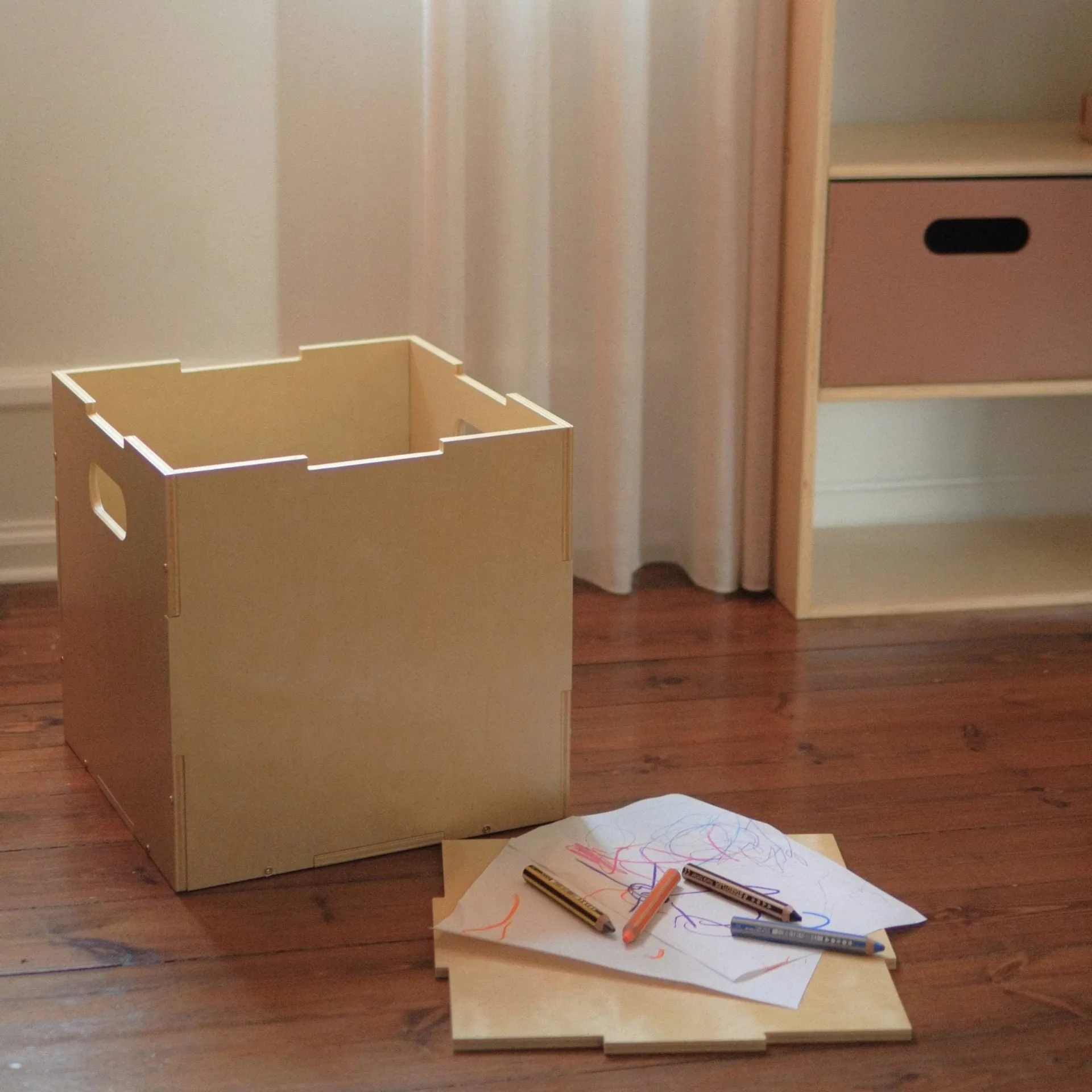 Cube Storage storage box, Birch Nofred