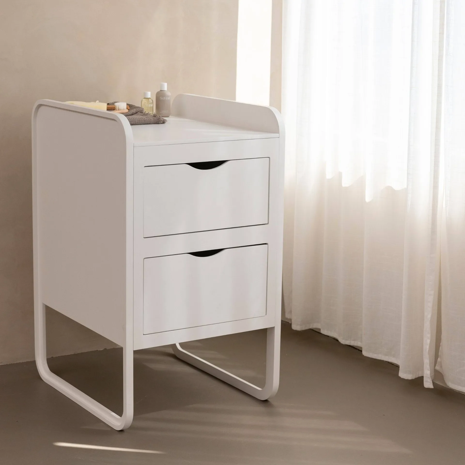Form changing table 65.4x56x95 cm, White Nofred