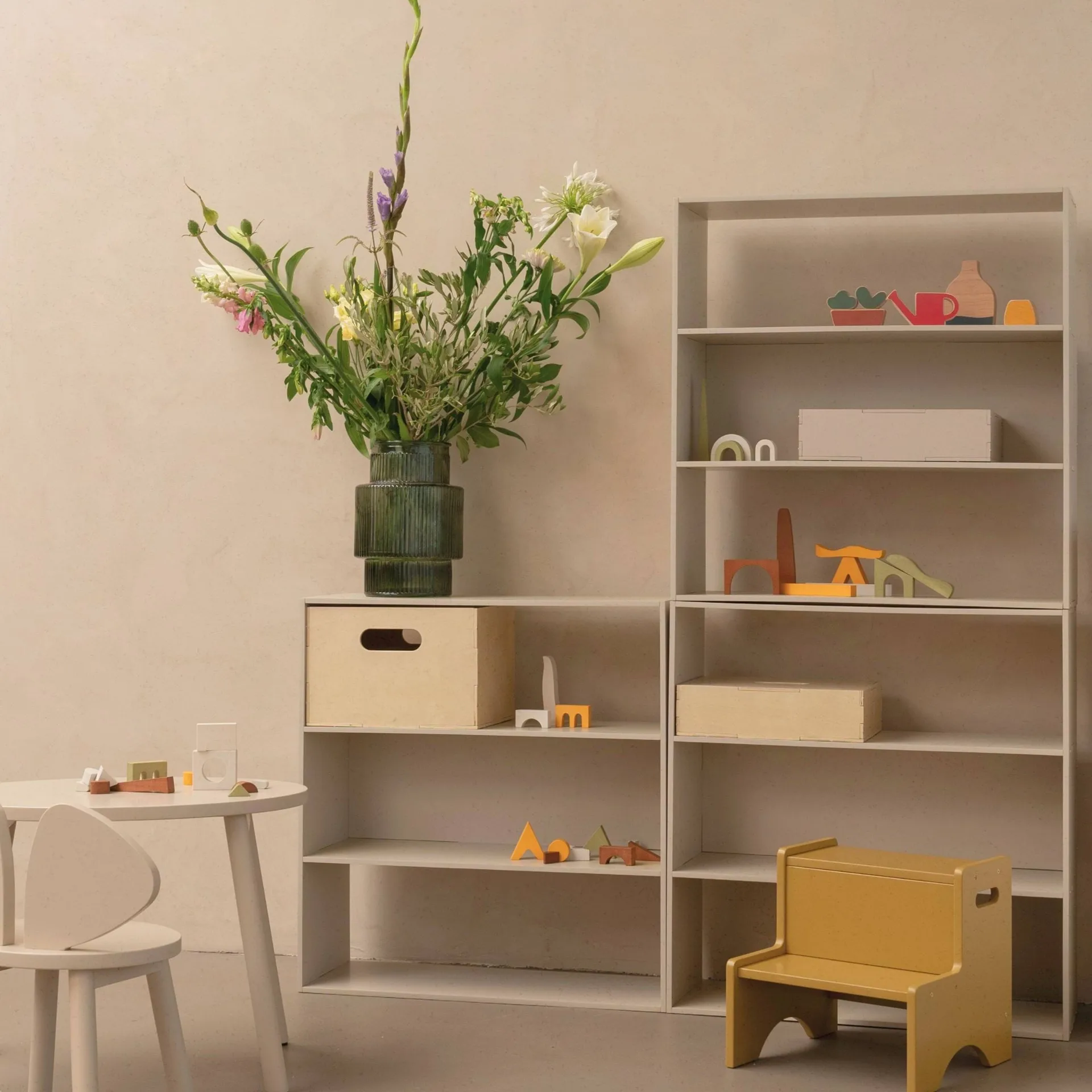 Kiddo Shelving children's shelf, Beige Nofred