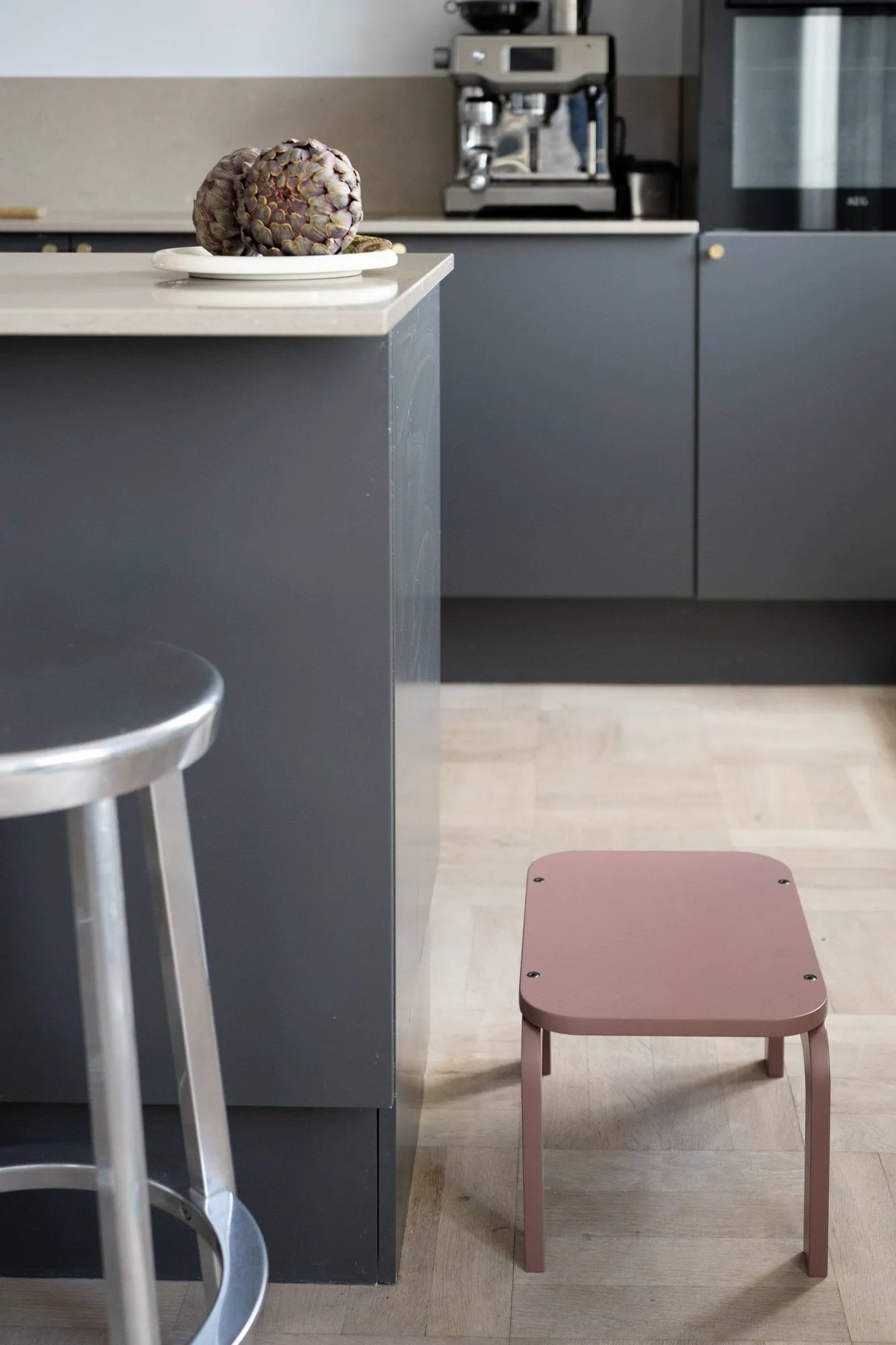 Kiddo Step Seat stool, Dusty rose Nofred