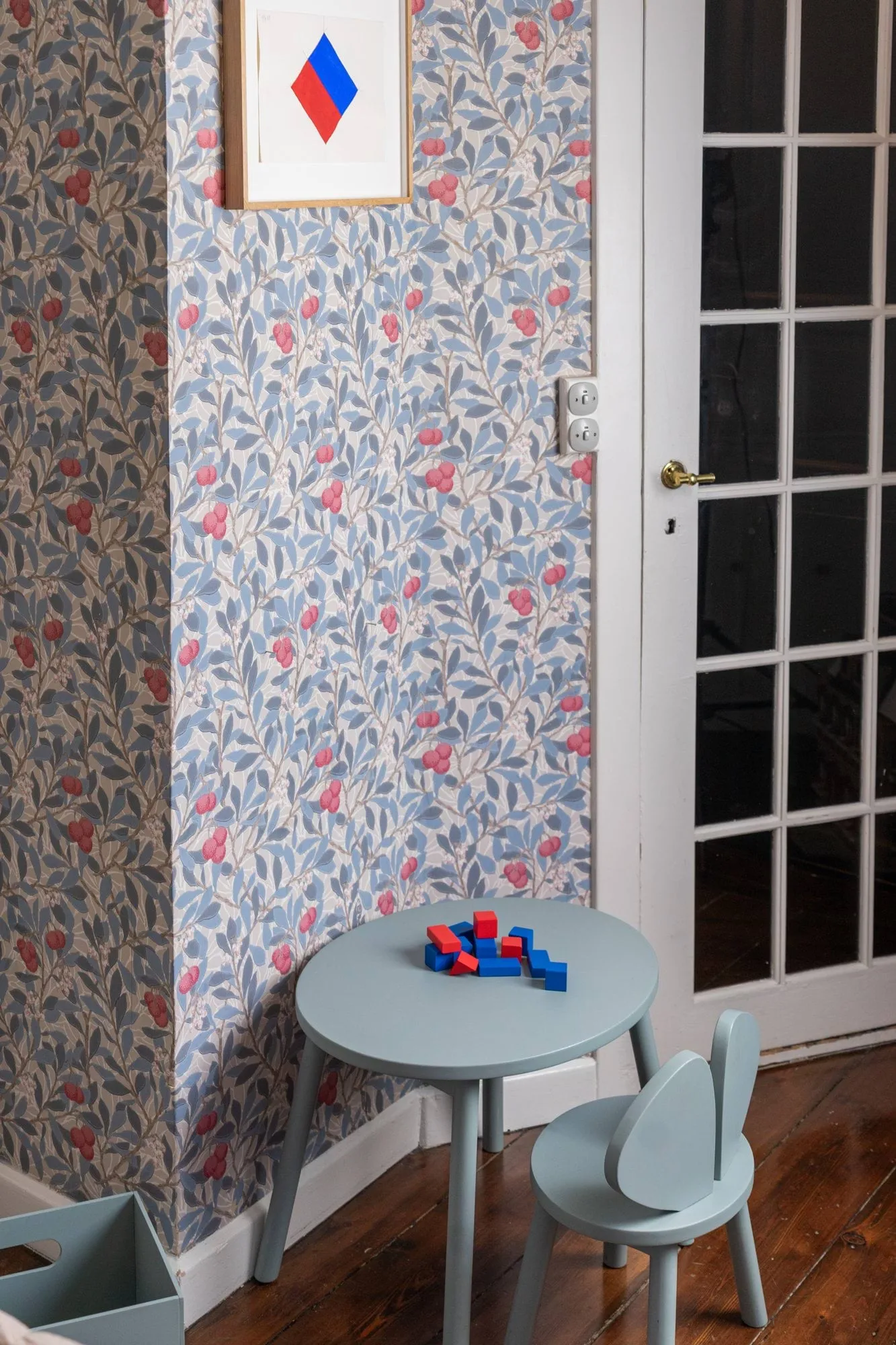 Mouse Chair children's chair, Blue Nofred