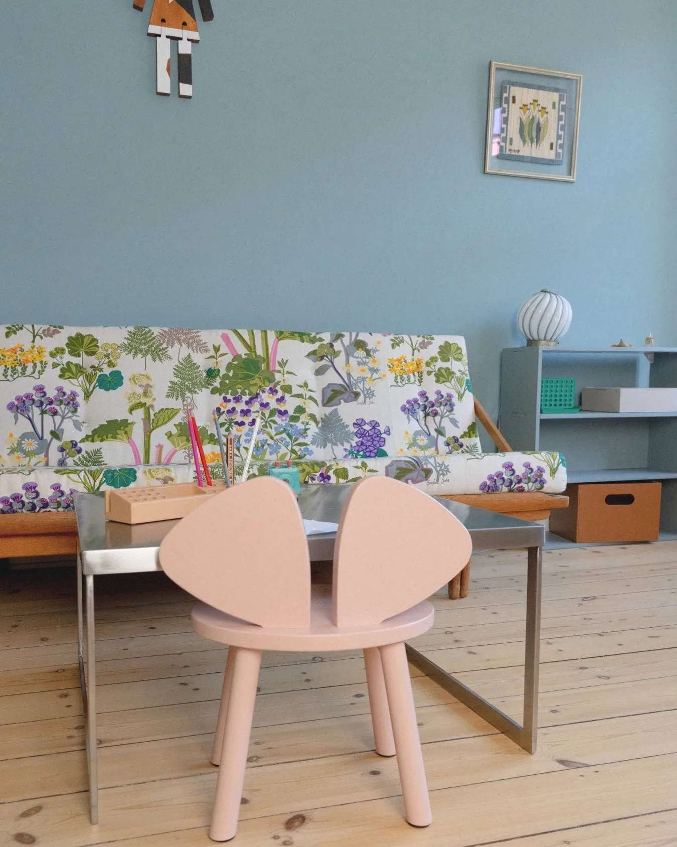 Mouse Chair children's chair, Pink Nofred
