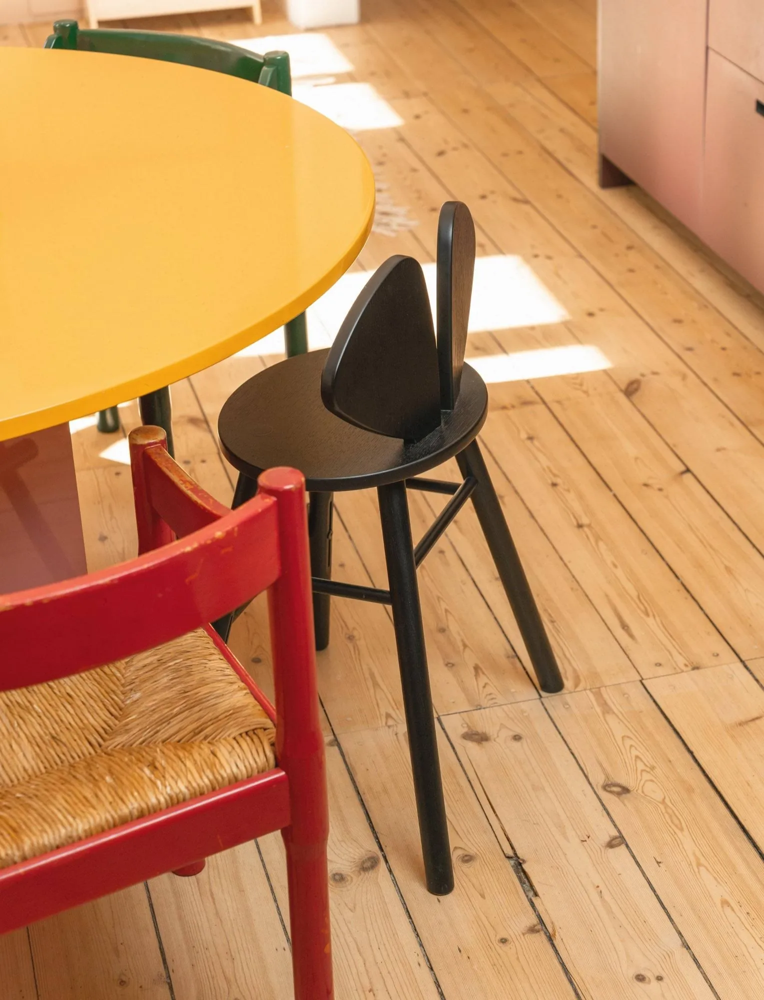 Mouse Chair Junior chair, Black Nofred