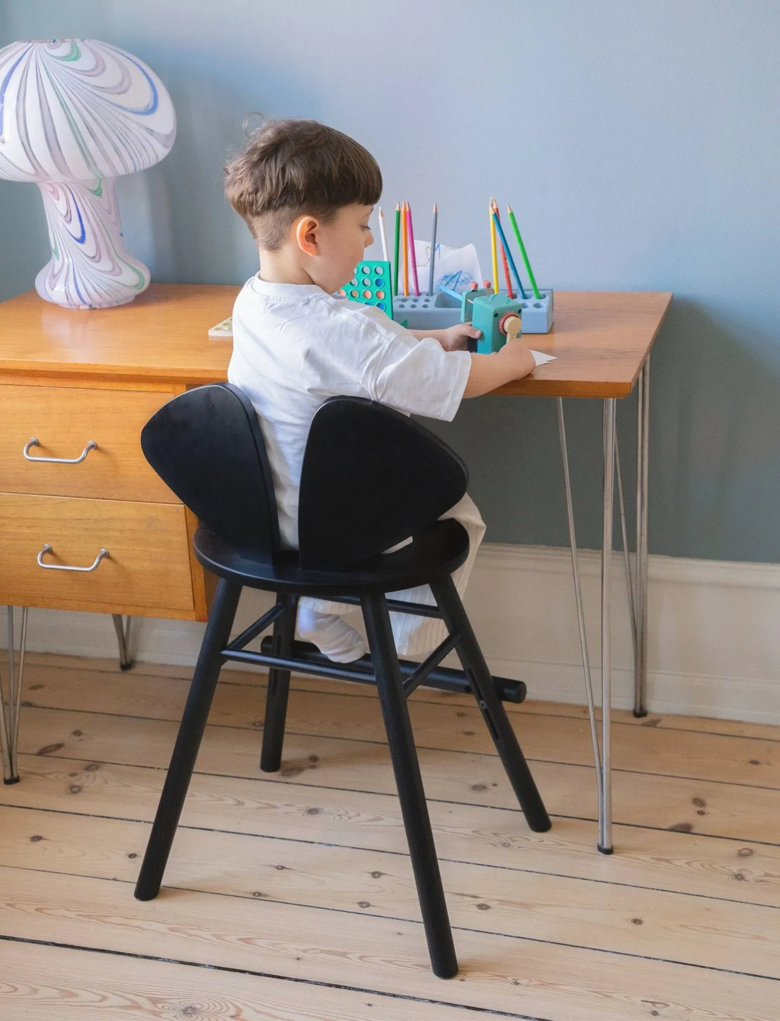 Mouse Chair Junior chair, Black Nofred