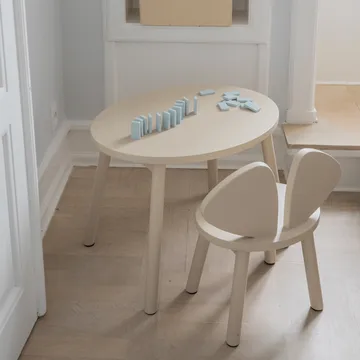 Mouse set children's chair + table - Beige - Nofred