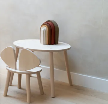 Mouse set children's chair + table - Birch - Nofred