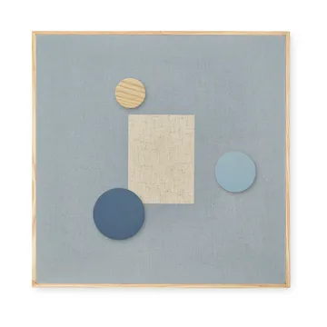 Noticeboard bulletin board + 3 magnets - Blue - Nofred