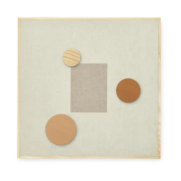 Noticeboard bulletin board + 3 magnets - Sand - Nofred