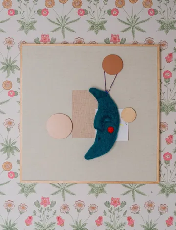 Noticeboard bulletin board + 3 magnets - Sand - Nofred