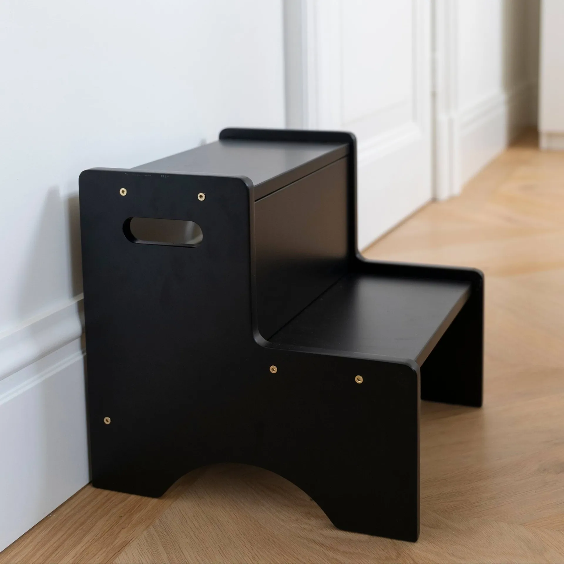 Step Up children's stool, Black Nofred