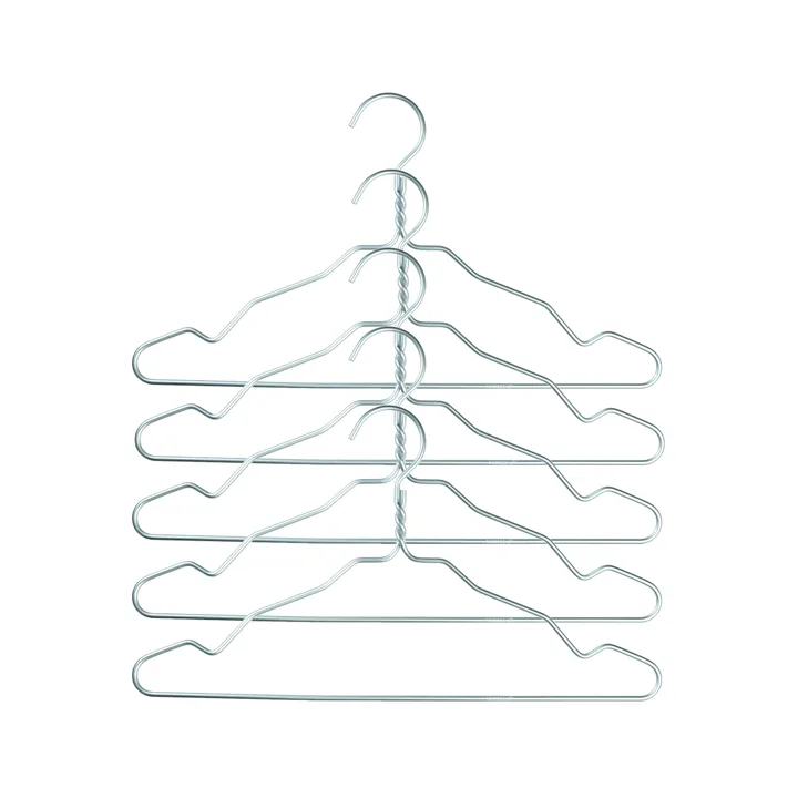 Alu hanger 5-pack - silver - Nomess Copenhagen
