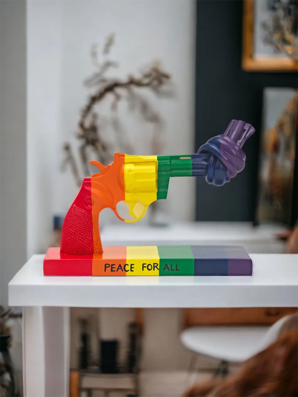 Peace for All decoration 19 cm, Multi Non Violence