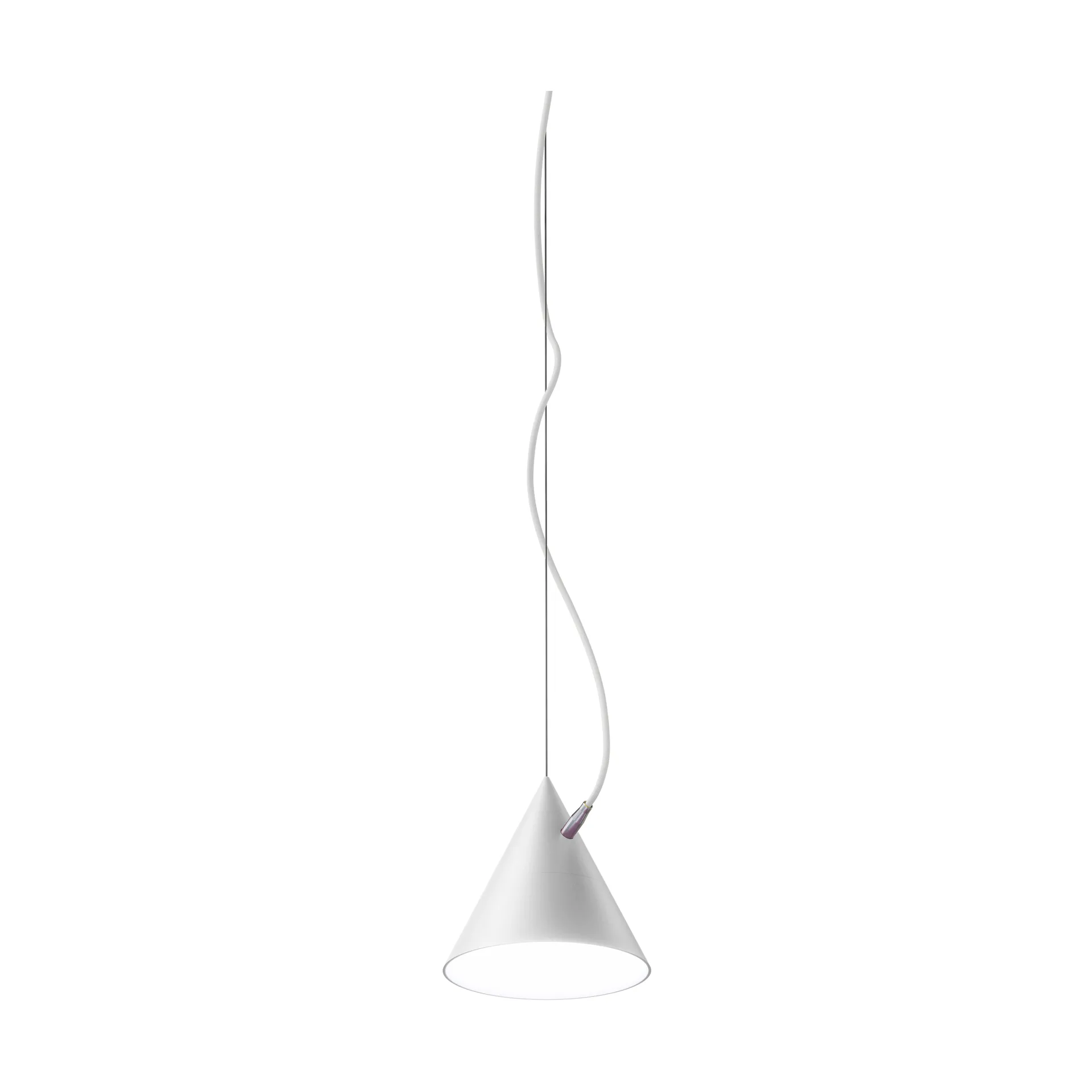 Castor pendant 20 cm, White-white-silver Noon