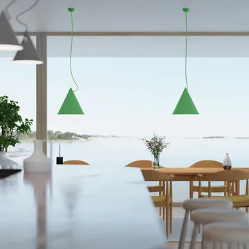 Castor pendant 40 cm - Light green-light green-silver - Noon