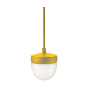 Pan pendant frosted 10 cm - Golden yellow-sulfur yellow - Noon