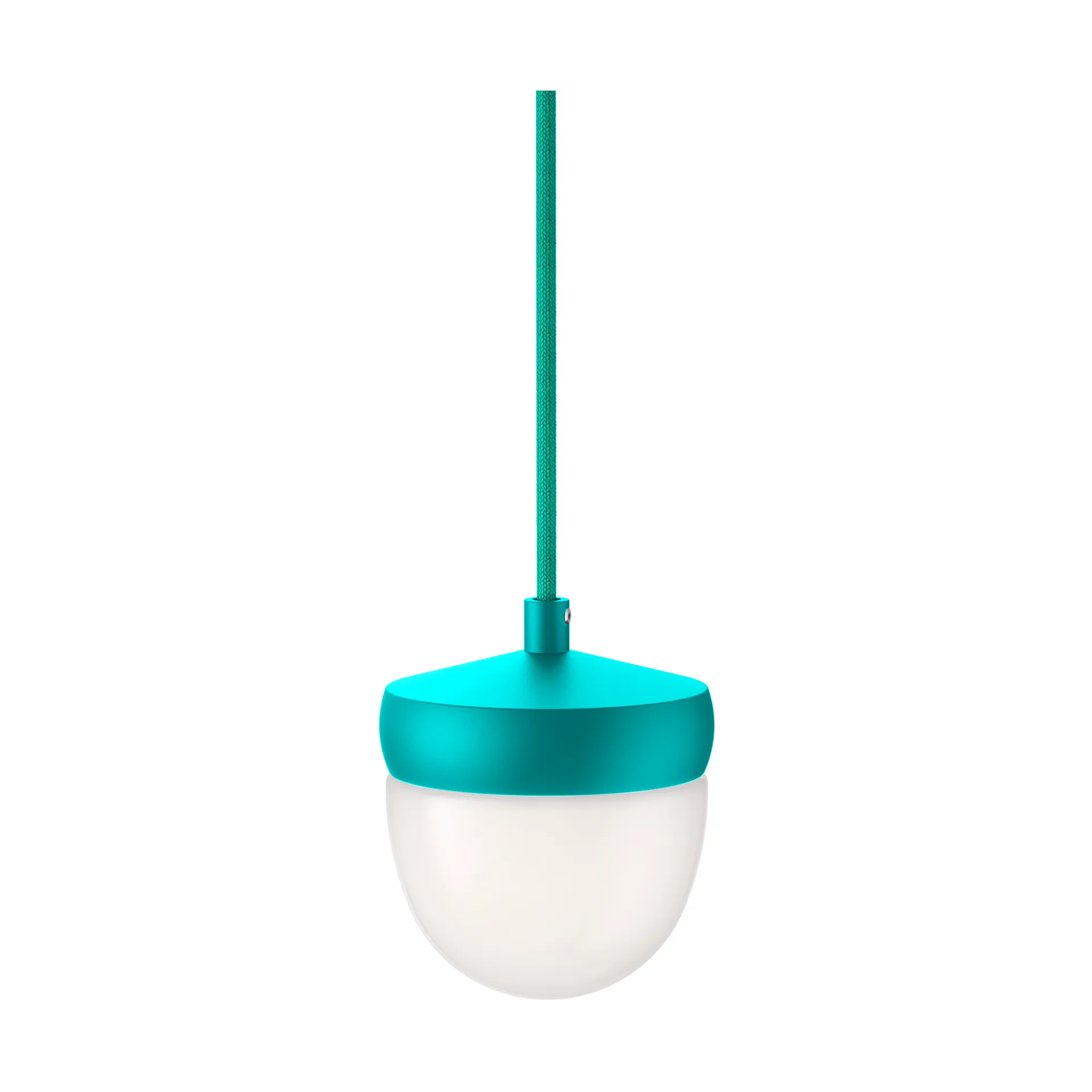 Pan pendant frosted 10 cm, Turquoise-turquoise Noon
