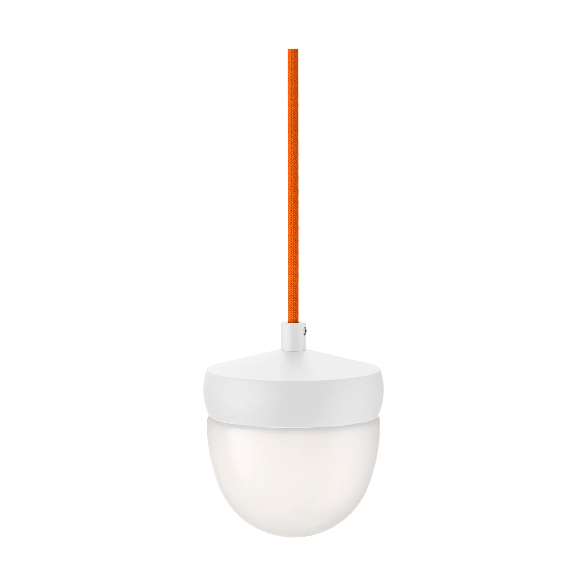 Pan pendant frosted 10 cm, White-orange Noon
