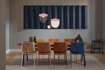 Pan pendant frosted 30 cm - Pink-pink - Noon