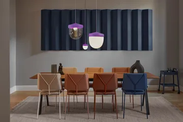 Pan pendant frosted 30 cm - Purple-purple - Noon