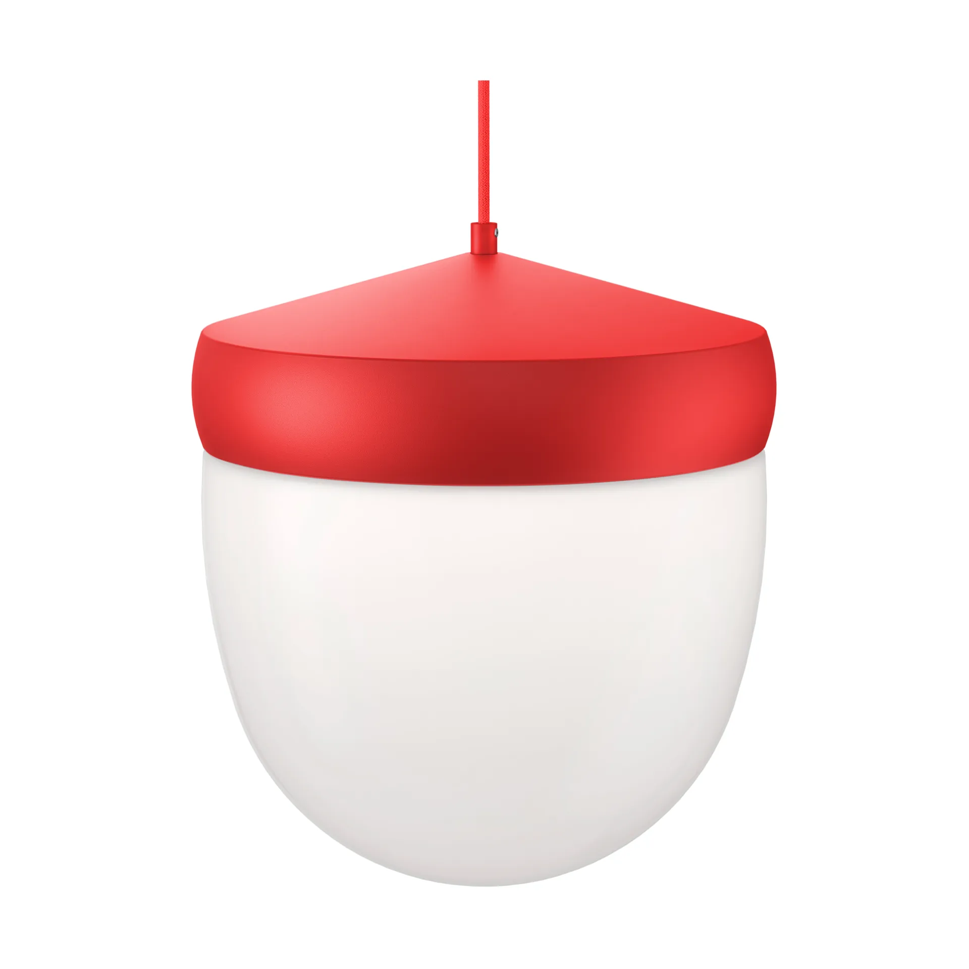 Pan pendant frosted 30 cm, Red-red Noon