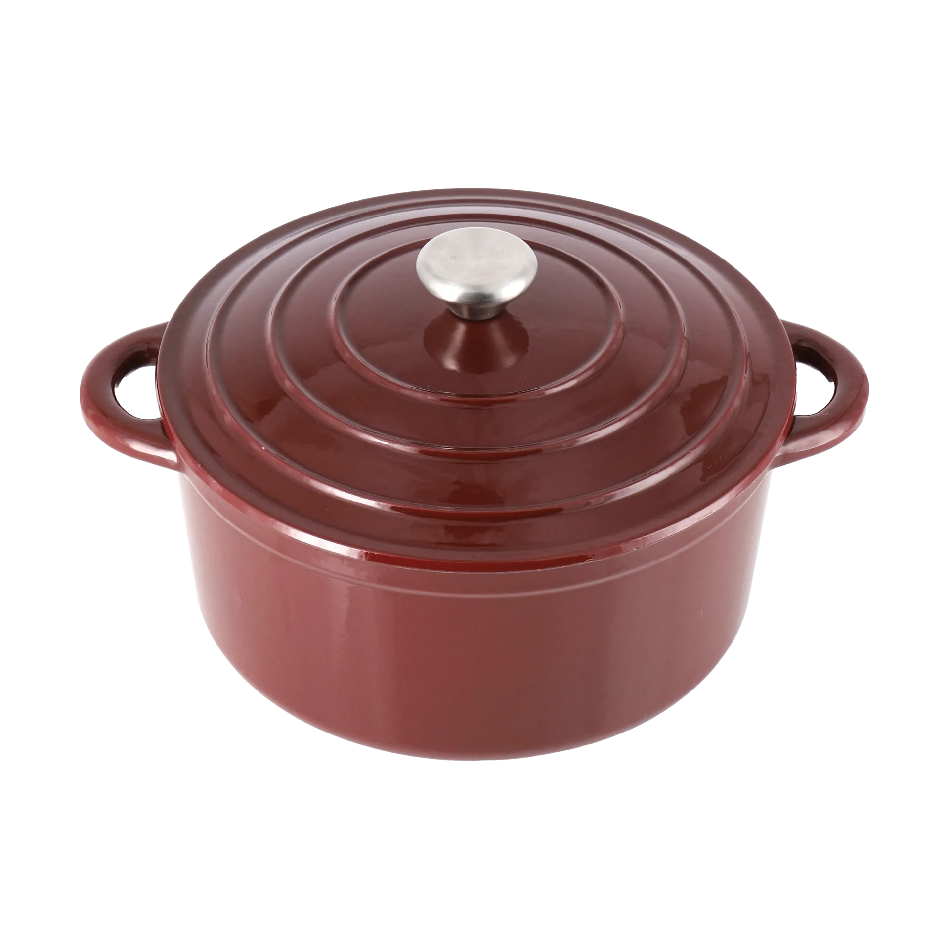 Nordwik cast iron pot round 5 l, Burgundy Nordwik