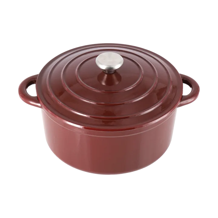 Nordwik cast iron pot round 5 l - Burgundy - Nordwik