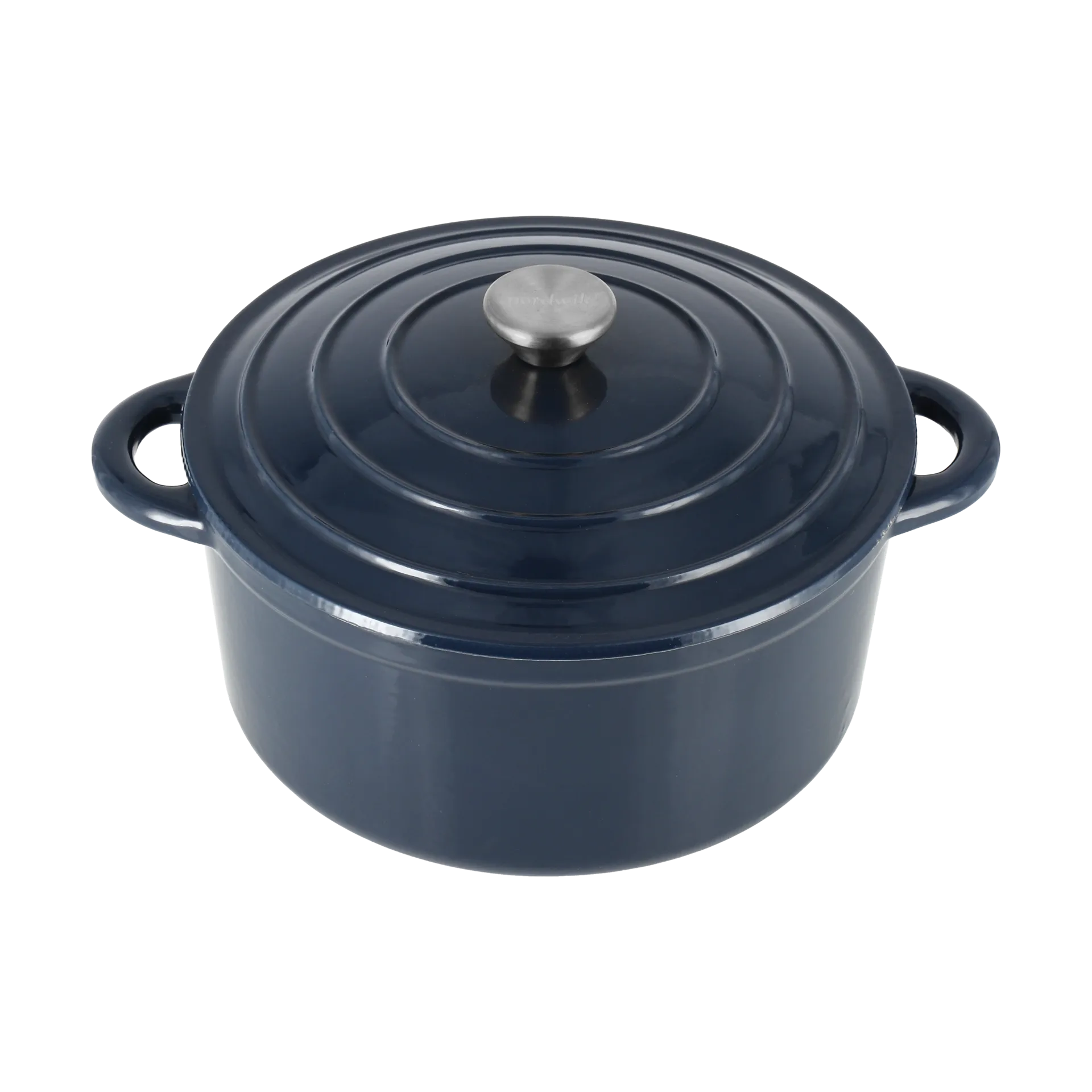 Nordwik cast iron pot round 5 l, Dark Blue Nordwik