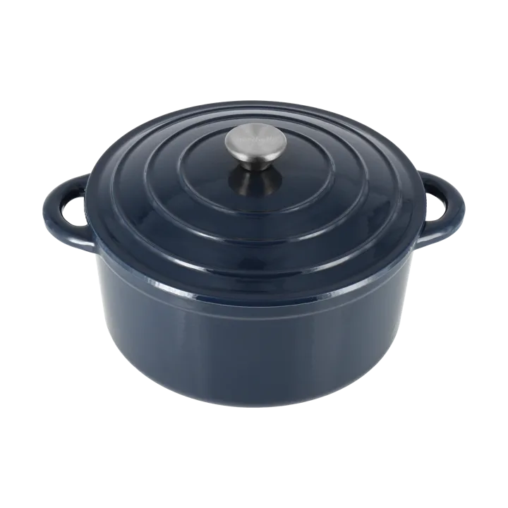 Nordwik cast iron pot round 5 l - Dark Blue - Nordwik