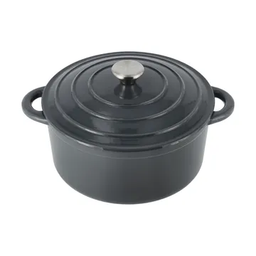 Nordwik cast iron pot round 5 l - Grey - Nordwik