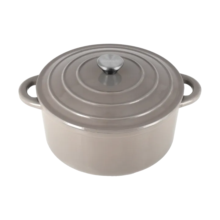 Nordwik cast iron pot round 5 l - Taupe - Nordwik