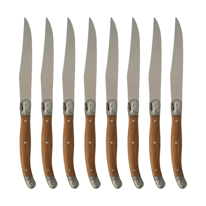 Nordwik French steak knife 8 pcs - Stainless steel-wood - Nordwik