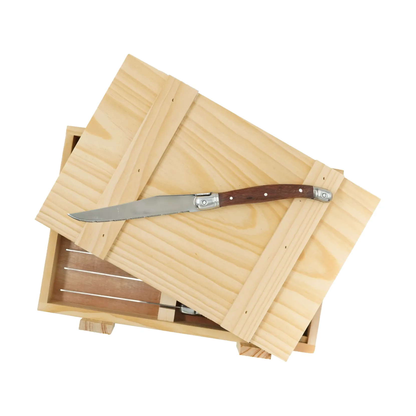 Nordwik French steak knife 8 pcs, Stainless steel-wood Nordwik