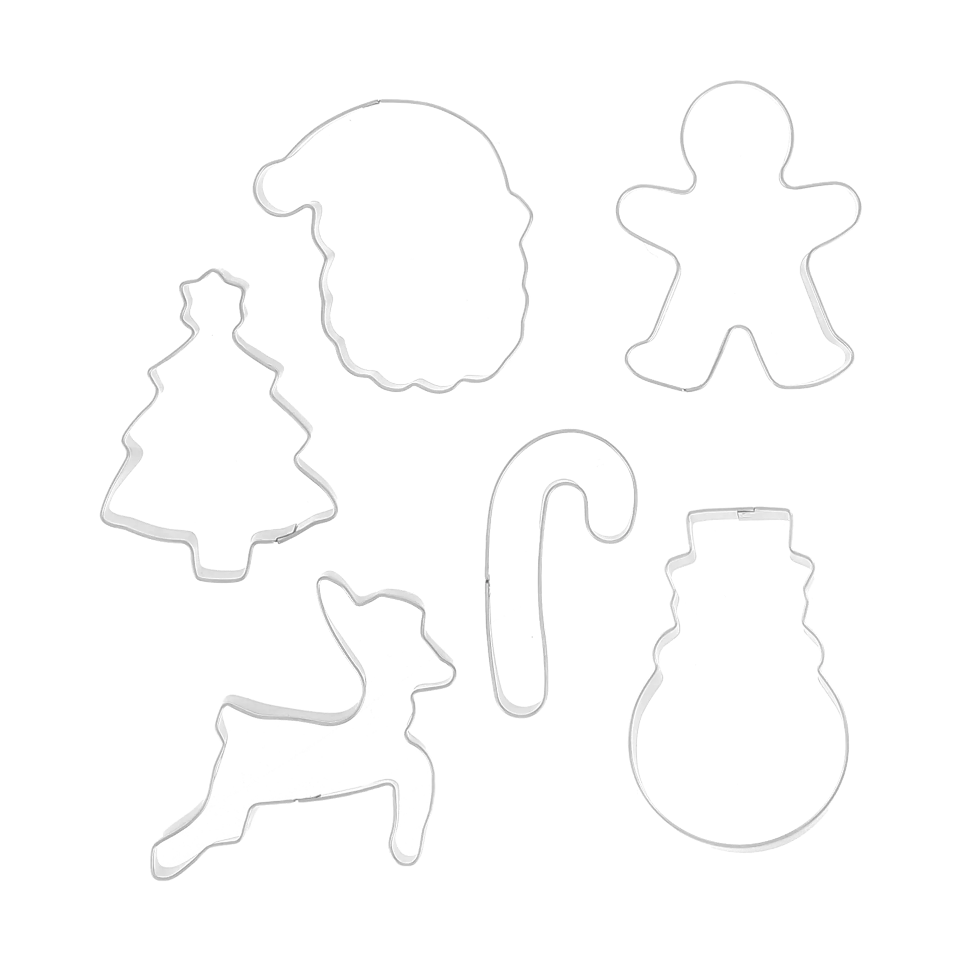 Nordwik gingerbread cutter christmas 6 pieces, Stainless steel Nordwik