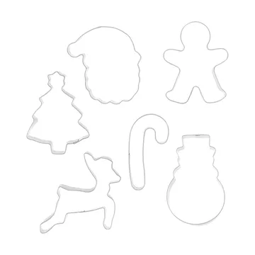Nordwik gingerbread cutter christmas 6 pieces - Stainless steel - Nordwik