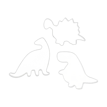 Nordwik gingerbread cutter dinosaur 3 piece set - Stainless steel - Nordwik