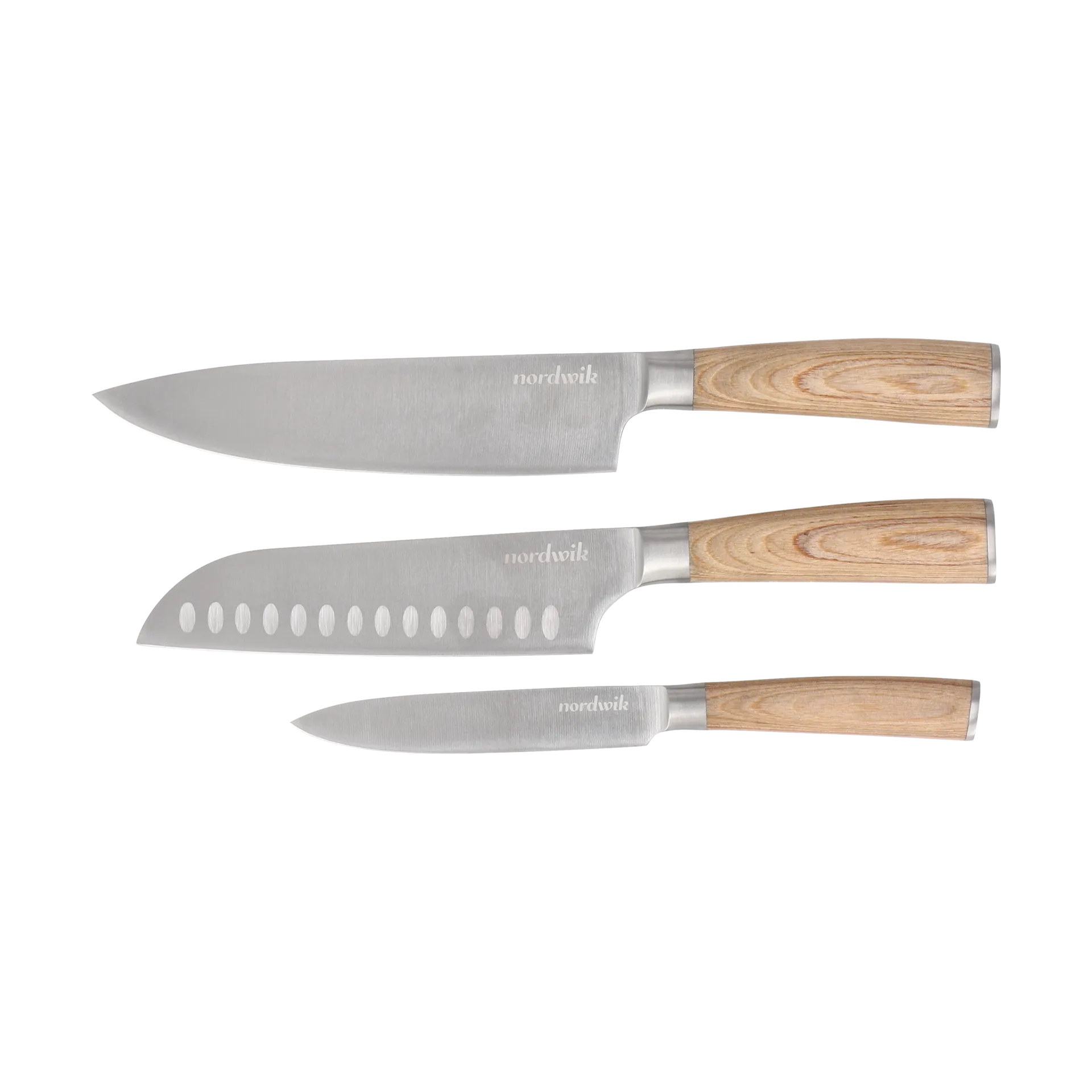 Nordwik knife set 3 piece, Pakka wood Nordwik