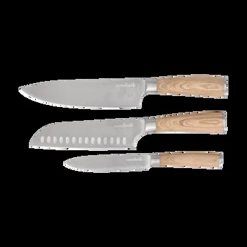 Nordwik knife set 3 piece - Pakka wood - Nordwik