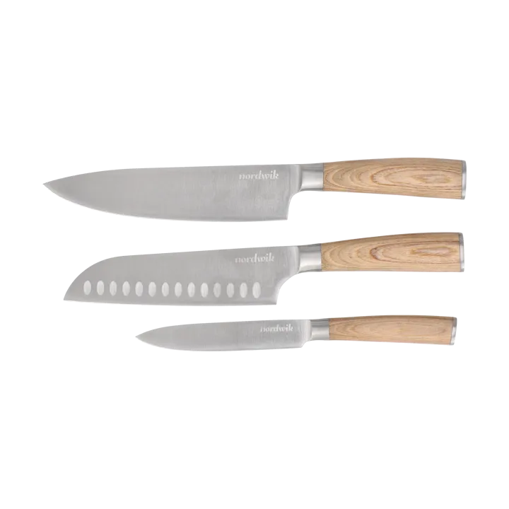 Nordwik knife set 3 piece - Pakka wood - Nordwik