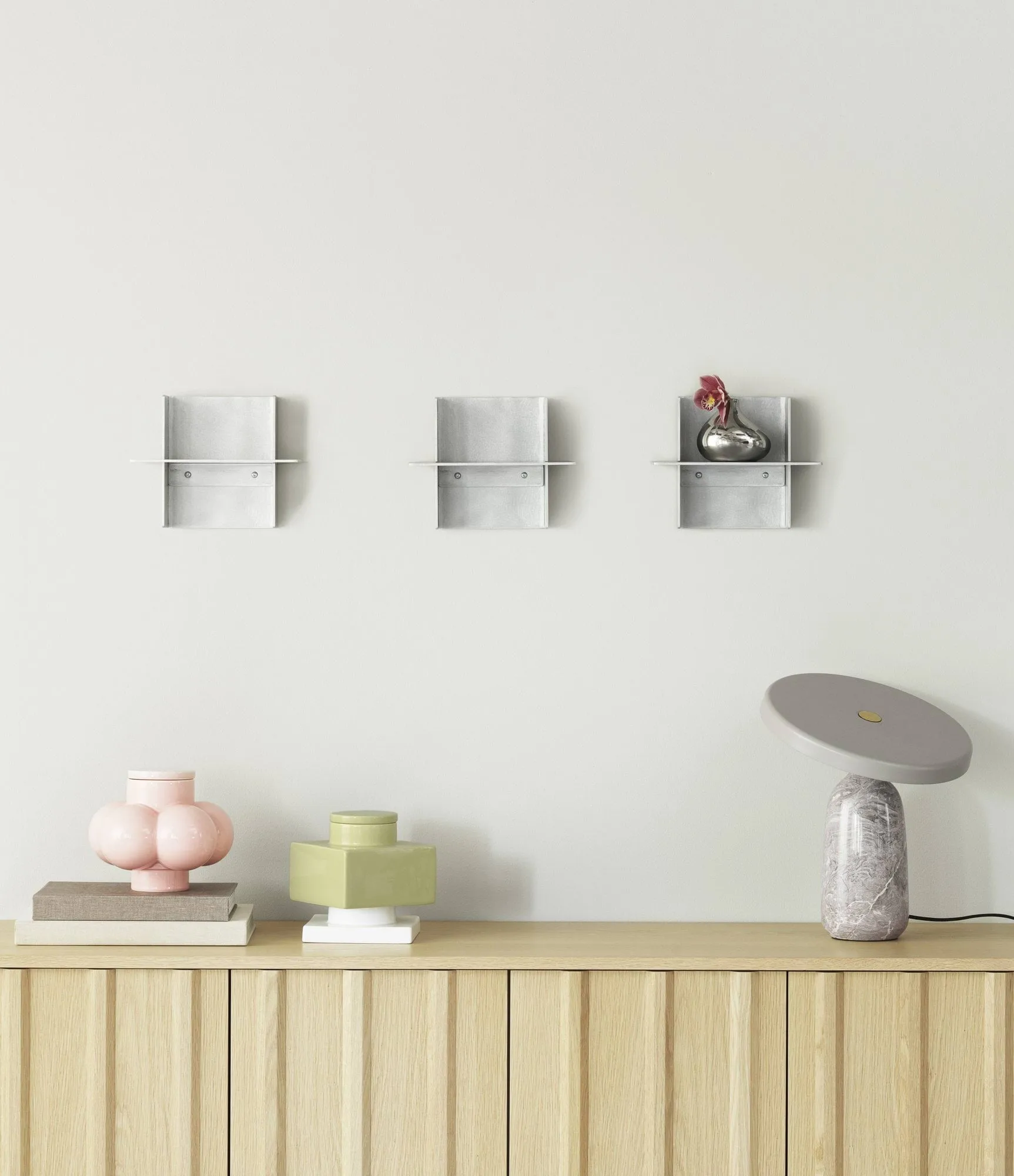 Alu Shelf shelf 25 cm, Aluminium Normann Copenhagen