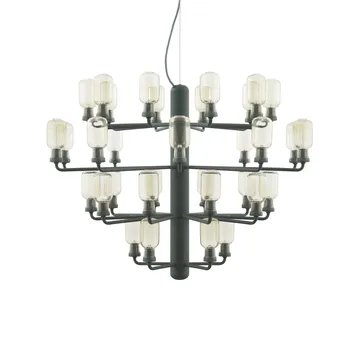 Amp Chandelier - Green/gold, large - Normann Copenhagen