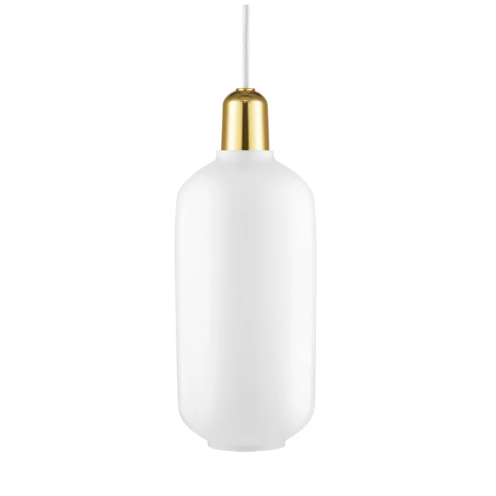 Amp lamp large - white-brass - Normann Copenhagen