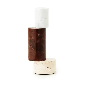 Blox candle holder - Burgundy - Normann Copenhagen