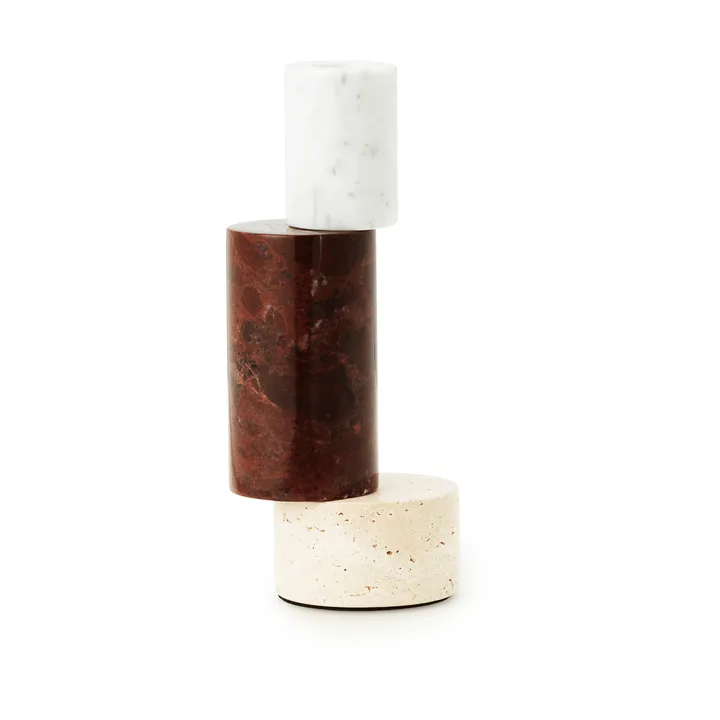 Blox candle holder - Burgundy - Normann Copenhagen