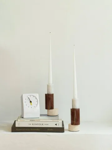 Blox candle holder - Burgundy - Normann Copenhagen