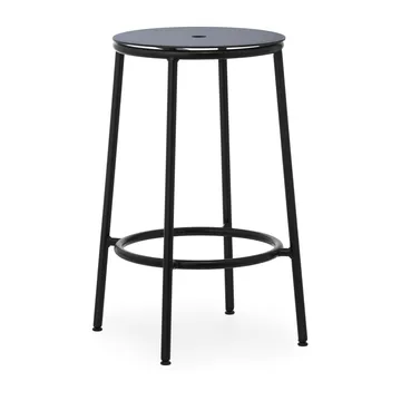 Circa barstool 65 cm - Black aluminium - Normann Copenhagen