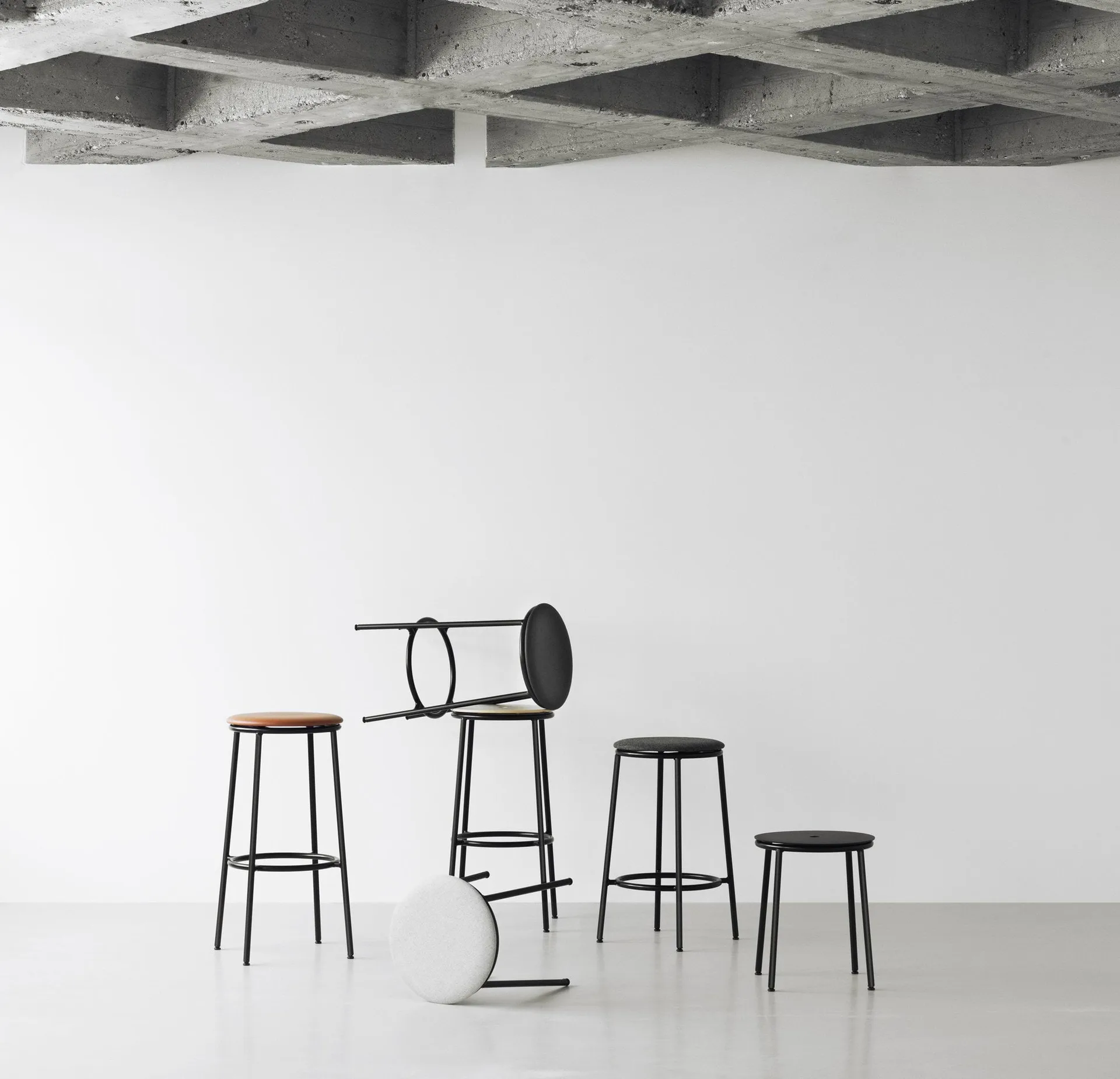 Circa stool 45 cm, Black oak Normann Copenhagen