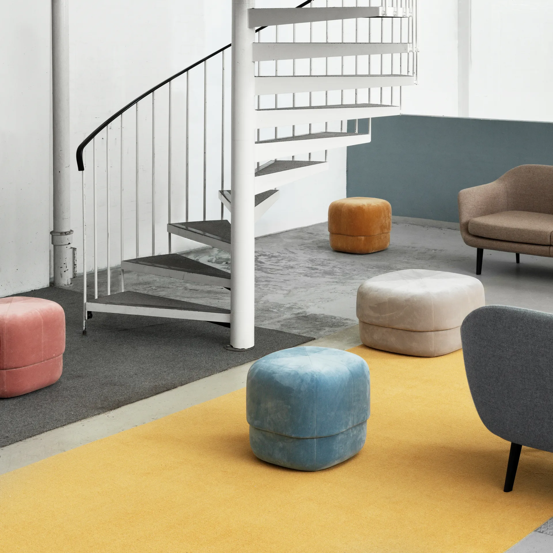 Circus pouf, yellow Normann Copenhagen