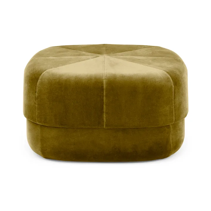 Circus pouffe - Velour moss green, large - Normann Copenhagen